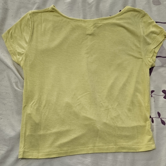 NWOT Stitches - Pale Yellow Crop Top - Picture 10 of 10